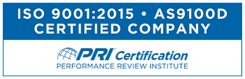 PRI Registrar ISO 9001:2015 AS9100D Certified Company